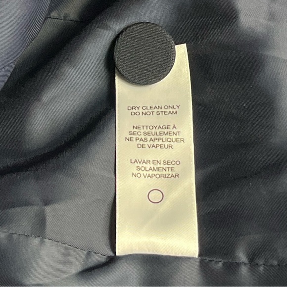 FRAME Women’s Cropped Double Breasted Blazer Navy White Size 0 Nautical Preppy - Picture 11 of 11